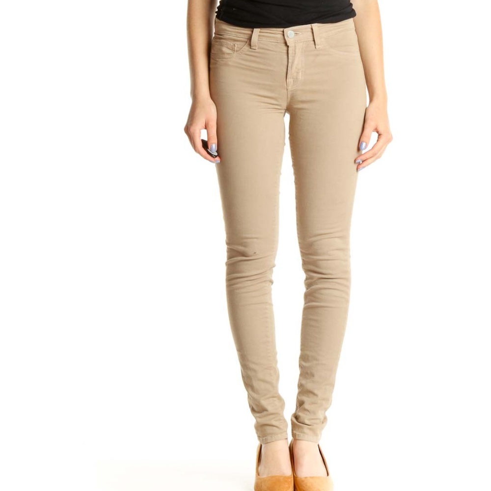 J Brand Khaki The Pencil Leg Jeans